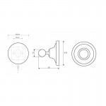 Крючок для полотенец Bemeta Retro 144106137